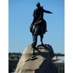 * Bronze Horseman *   The #Bronze #Horseman is an equestrian #statue of Peter the Great in Saint Petersburg, Russia. Commissioned by Catherine the Great, it was created by the French #sculptor Étienne Maurice Falconet.  June 14, 2012  #summer #heat #hot