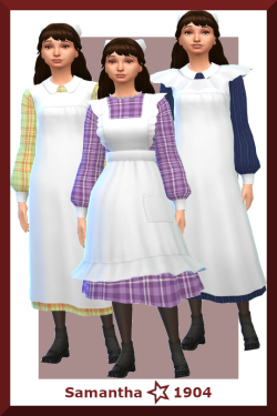 Historical Fiction Sims : Samantha's Play Pinafore Conversion - BGC