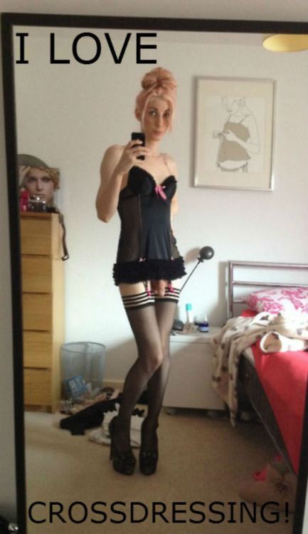 Porn Pics crossdress-sissy:#crossdressing #sexy #heels