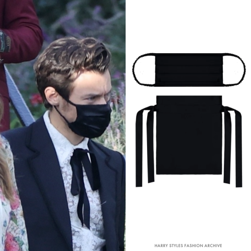 Harry at Jeff &amp; Glenne’s Wedding | January 4, 2021*The Vampire’s Wife Black Silk Men’s Masks (so