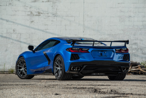 No excuses. Greg Kelson’s Elkhart Blue Chevrolet C8 Corvette is tuned by Proxses Tuning, who f