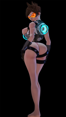 nihmz: Time Stopper You’d think I would’ve done a Tracer booty picture sooner. Silly me. 