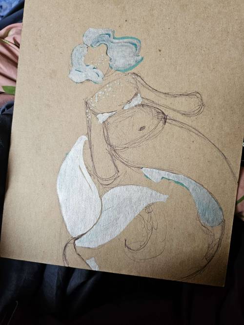 Just A Random Doodle Of A Trans Mermaid