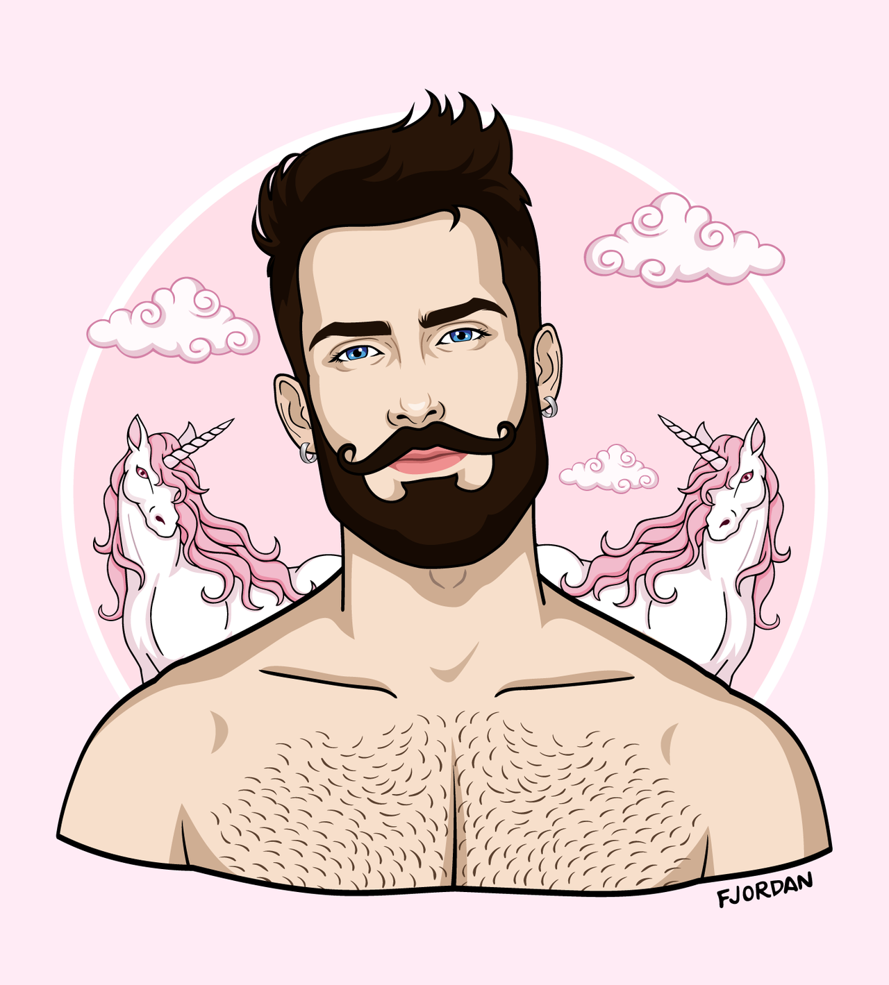 filipejordan:    Rose-Colored Boy by  Filipe Jordan 🦄💖  