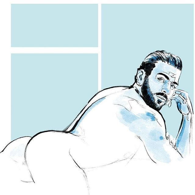 egorodriguez: Let’s keep the theme // #NyleDiMarco #egorodriguez #illustration