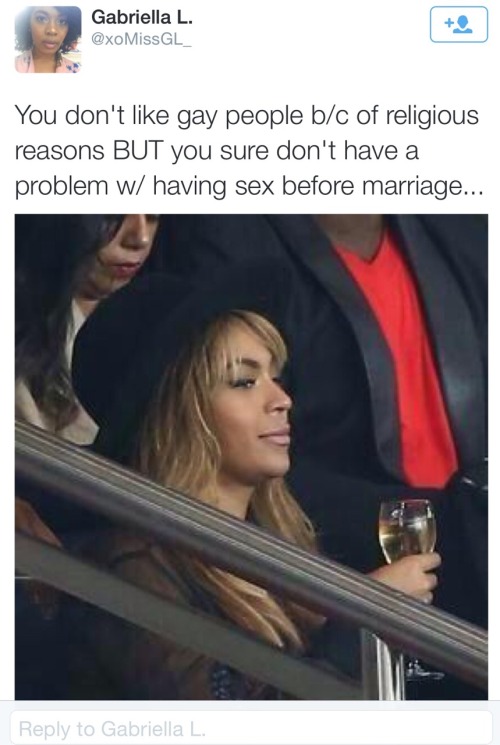 adriftinthereverie:  hells-pixie:  simplyjazzie21:  myhiphopmelody:  SAY THAT AGAIN FOR THOSE IN THE BACK.  B L O O P!!!  I bet some of y'all men jackin off to lesbian porn too… -sips tea-  yoooo