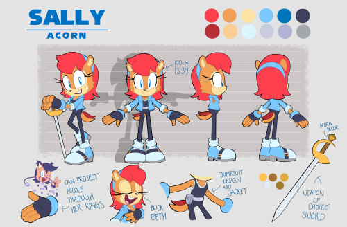  Now that I updated my Sally design, it was time to update the ref sheet as well :D 