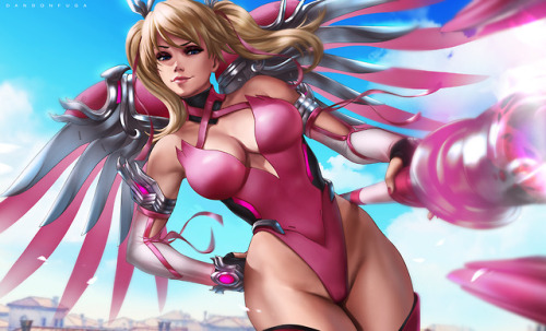 Porn Pics dandon-fuga: Pink Mercy ♥ ~~~ https://www.patreon.com/dandonfuga