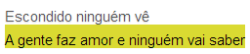 não existe amor em SP