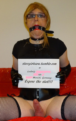 exposed-sissies:  My exposingchallenge is working well. My first name is allready public. But I need just 140 followers more in order to exposing my family name! So please share and reblogg!!!  http://slavegirlsara.tumblr.com/CHALLENGE