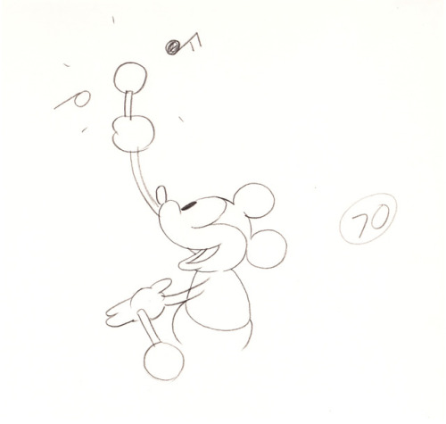 Ub Iwerks animation drawings–and a “limited edition” animation cel–from the 1928 Disney 