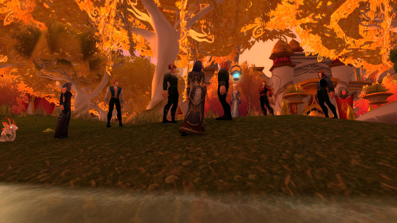 heniimagic:  Stealthed up on my belf rogue to watch the adorable and lovely wedding
