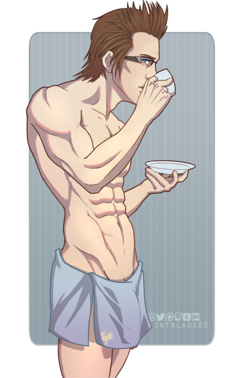 saintbladeafterdark:  Glasses-Kun chocobro. Sweet Ignis, my body isn’t ready for his DLC.