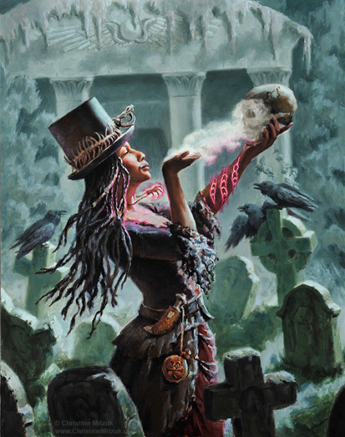 fyblackwomenart:   Voodoo Queen (Woman of Power) – Christine Mitzuk Art