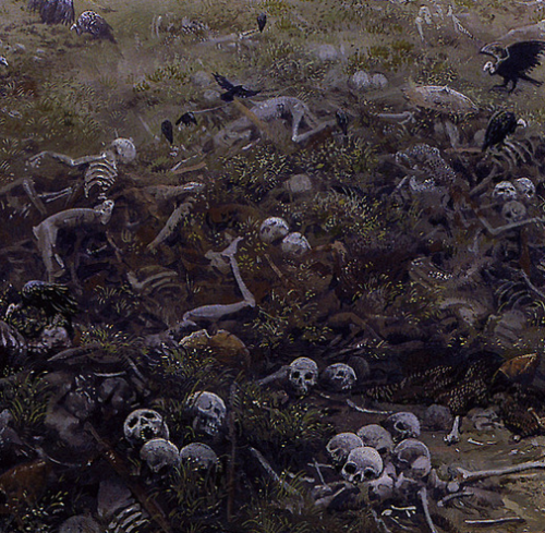 ex0skeletal:  Hill of the Slain by Ted Nasmith 