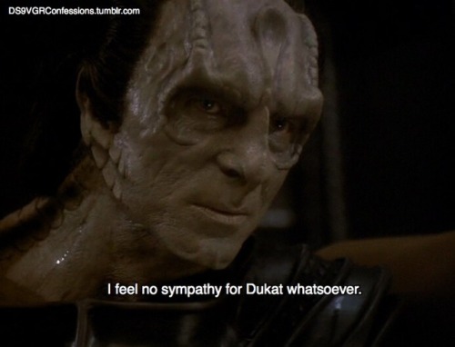 ds9vgrconfessions:
“Follow | Confess | Archive
[I feel no sympathy for Dukat whatsoever.]”
I feel sympathy for his family and for Ziyal specifically.