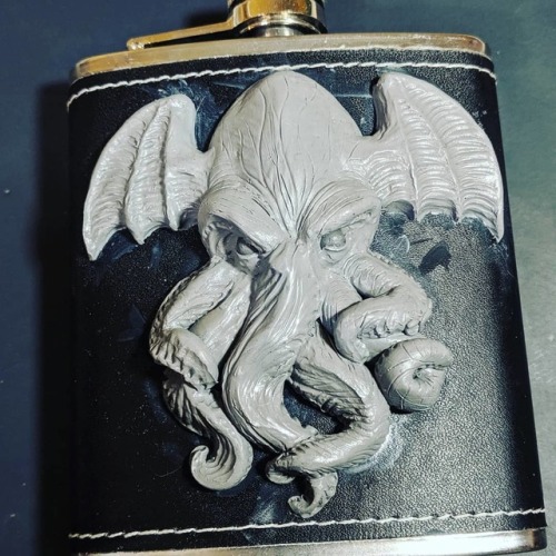 Among other things I’m slowly working on. #cthulhu #flask #hplovecraft #lovecraft #lovecraftia