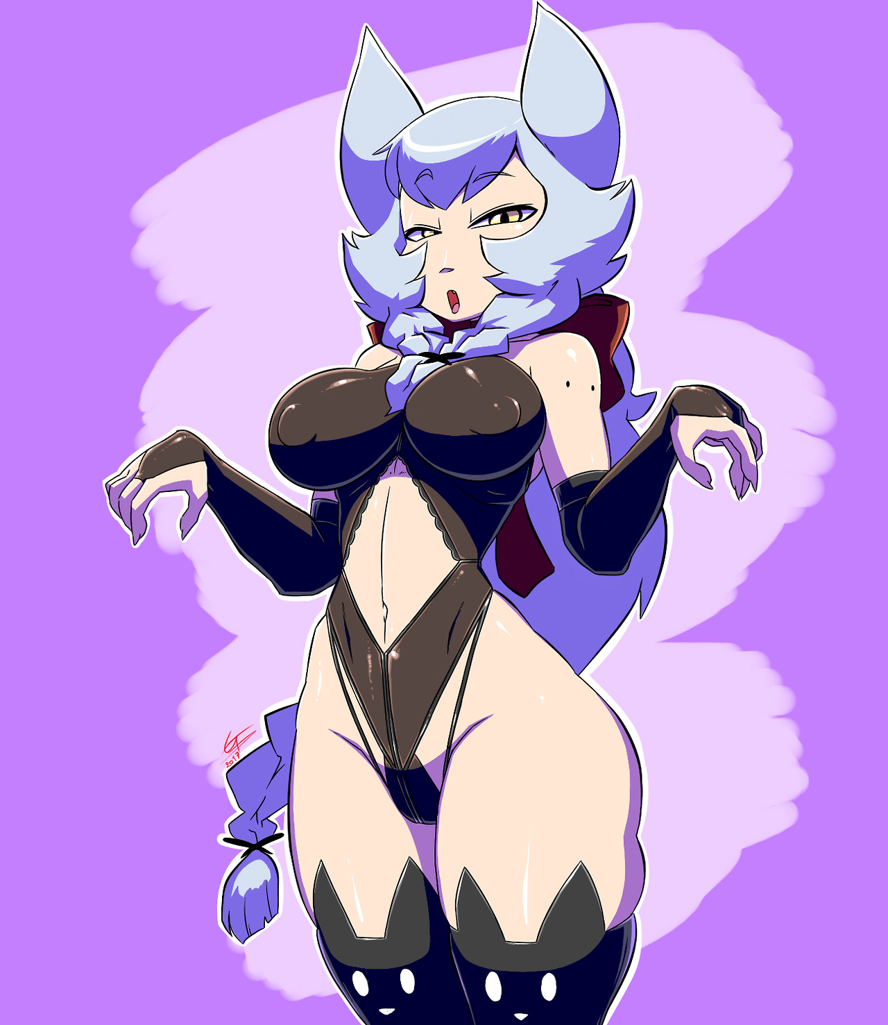 bard-bot:  gblastman:  Wolfie gurl in lingerie - Juno - Bardbot Again something i