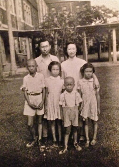 My father told us the other night that this picture of his family (my grandparents and their four ch