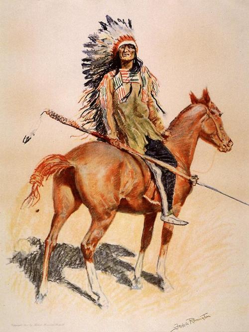 A Sioux Chief, Frederic Remington, 1901