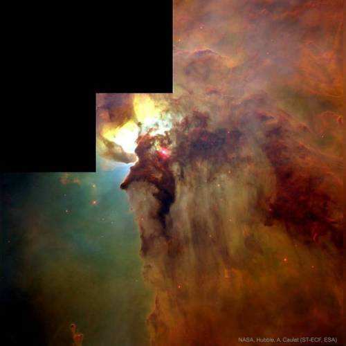 In the Center of the Lagoon Nebula #nasa porn pictures