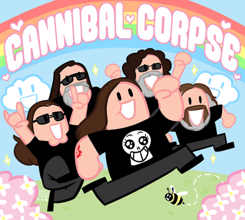 It’s been awhile since I’ve made something for the fun of it, and I’ve also been listening to some Cannibal Corpse lately…