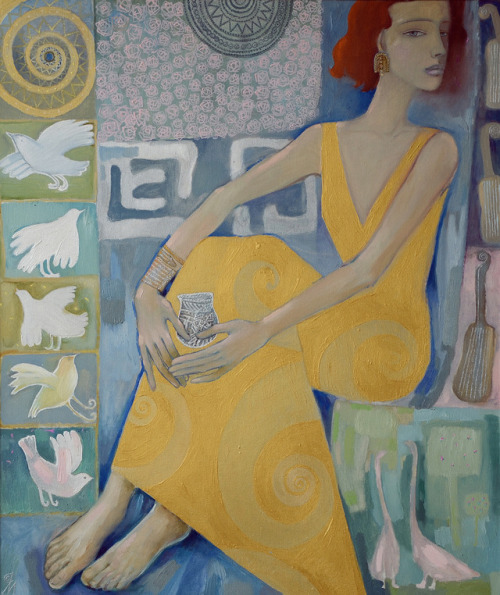 Oksana Yadchuk-Machinska (Ukrainian, *1964, sanaart.eu/)