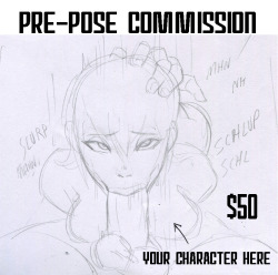 SOLDPre-pose commission open~  Inked and