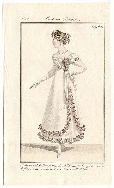 I&rsquo;ve just done a new blog post about millinery flowers in Regency fashion plates, which in