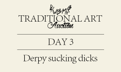  Traditional Art Auction Day 3 | Derpy sucking dicks I dunno why I drew this one to be honest. It just came over me. Someone asked for a derpy sucking dicks drawing, so I delivered.  Starting at บPinkie Pie (Blind Bag) for size comparison.Here is how