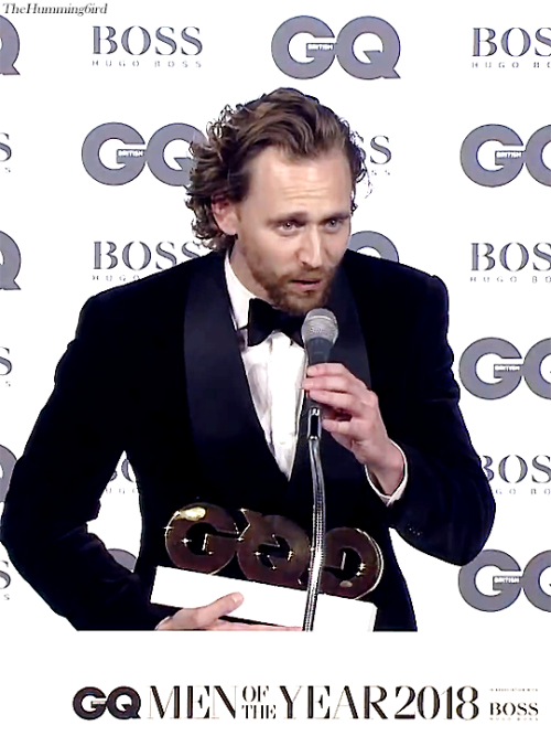 Tom Hiddleston presents the Haig Club Icon Award at the GQ Men of the Year Awards, The Tate Modern 5