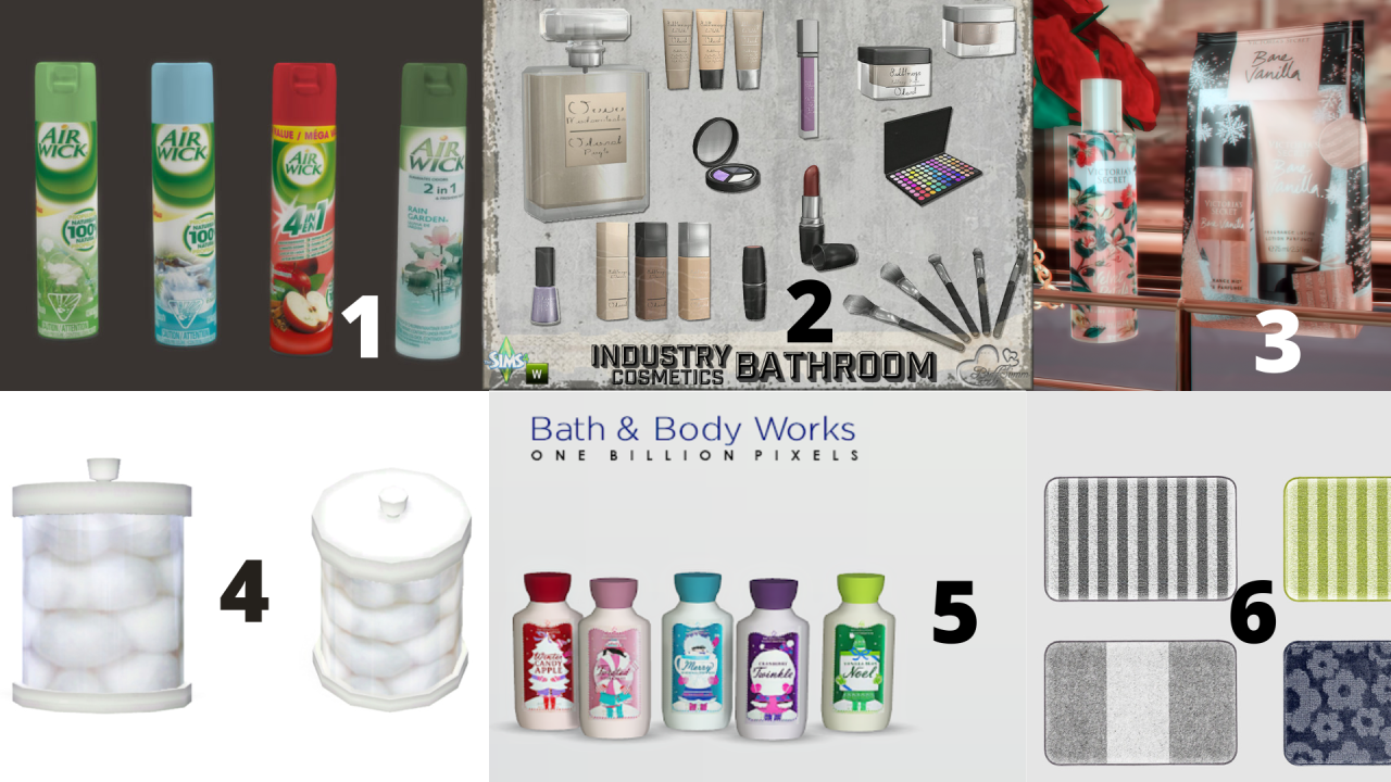 Simciety's CC Finds — BATHROOM CLUTTER CC FINDS (PART 1)