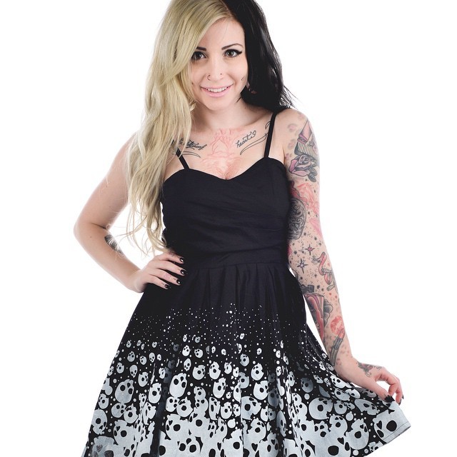 ratbabybrand:  Look as #cute as @ilymorgannn in our #skulldress #skull #skeleton