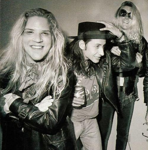 rodpower78:  Andrew Wood, Stone Gossard, And Bruce Fairweather of Mother Love Bone. 