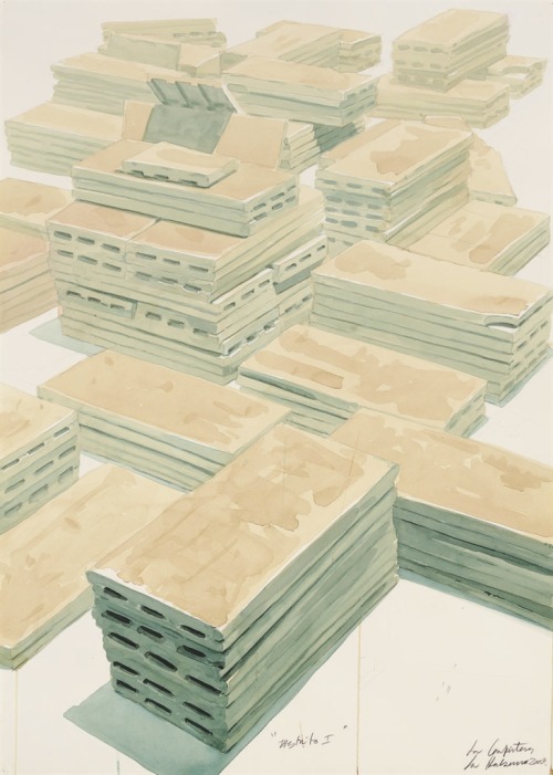 thunderstruck9:  Los Carpinteros (Cuban, Marco Antonio Castillo Valdes, 1971; Dagoberto Rodríguez Sánchez, 1969), Distrito I, 2003. Graphite and watercolour on paper, 105.4 x 75.2 cm.