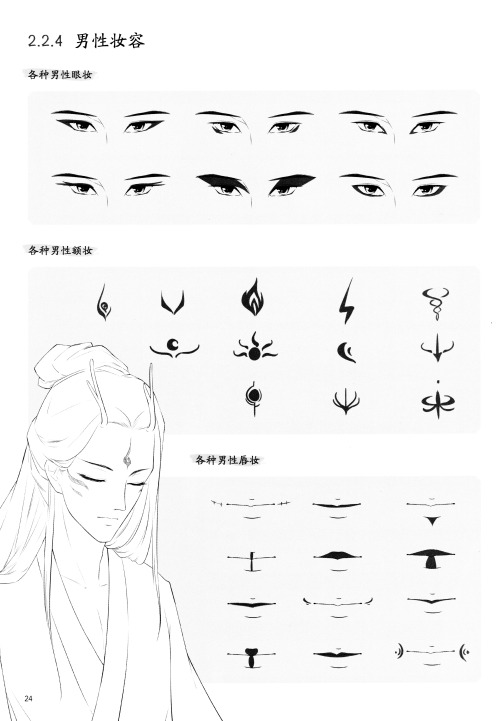 Ancient Style Manga Material Book Cartoon Character Hairstyle Clothing Comic Coloring Basic Techniqu