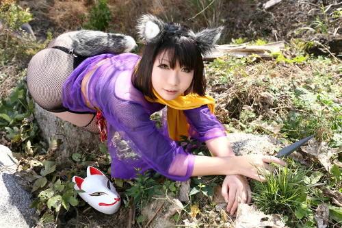 Cute Cosplay Girl Higurashi Rin (Kitsune-Chan) 1-22