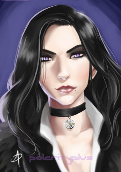 A raven haired girl by polarityplus 