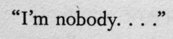 Everybody is somebody&hellip;.I don&rsquo;t like everybody&hellip; And everybody doesn&rsquo;t like me&hellip;.but I like being somebody &hellip;