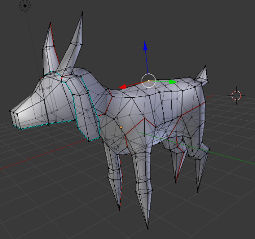 i made a little wireframe goat today.