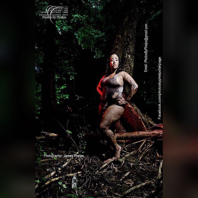 #throwback with Jackie A @jackieabitches as we did mud/grit shoot in the wooods.