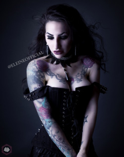 gothicandamazing:  Singer/Model: EleinePhoto: GRANN PhotographyJewelry: Neath the Veil Gothic Victorian ChokersCorset: Burleska CorsetsWelcome to Gothic and Amazing | www.gothicandamazing.com