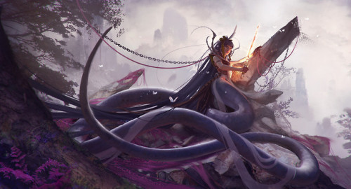 fhtagn-and-tentacles: NAGA by Magdalena Radziej