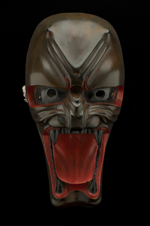 cavinmorrisgallery: Regional Masks Japan - Shrine Mask, Ryu Oni (Dragon Demon), 18th c. Lacquered wo