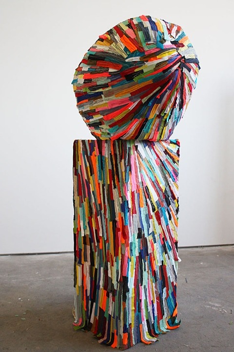 red-lipstick:  Andrea Myers (b. 1979) - 1: Drip Drop, 2012  Sculpture: Layered Fabrics