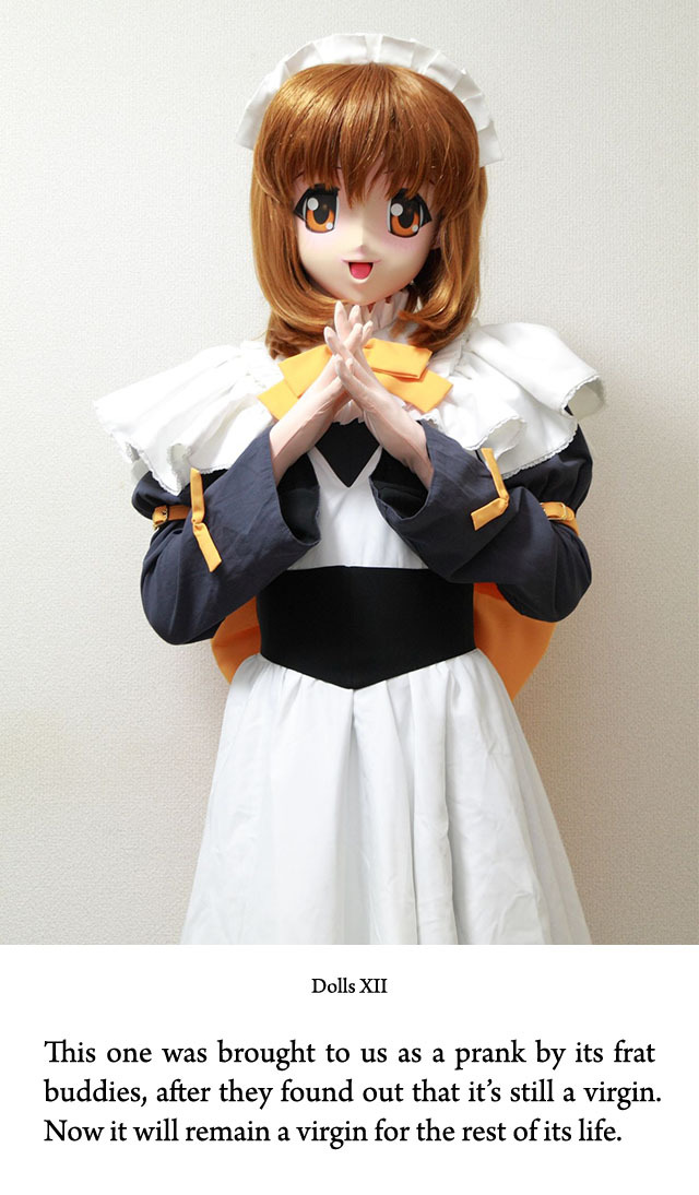 Apparently, wearing cosplay and a mask is a thing in Japan. I mean, outside of perverted