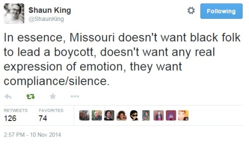 iwriteaboutfeminism: Shaun King tweets about how Ferguson has been preparing for the announcement fr