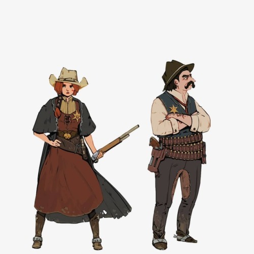 Last quarter of characters for the wild west challenge ☺ . . . . . . . . #characterdesign #character