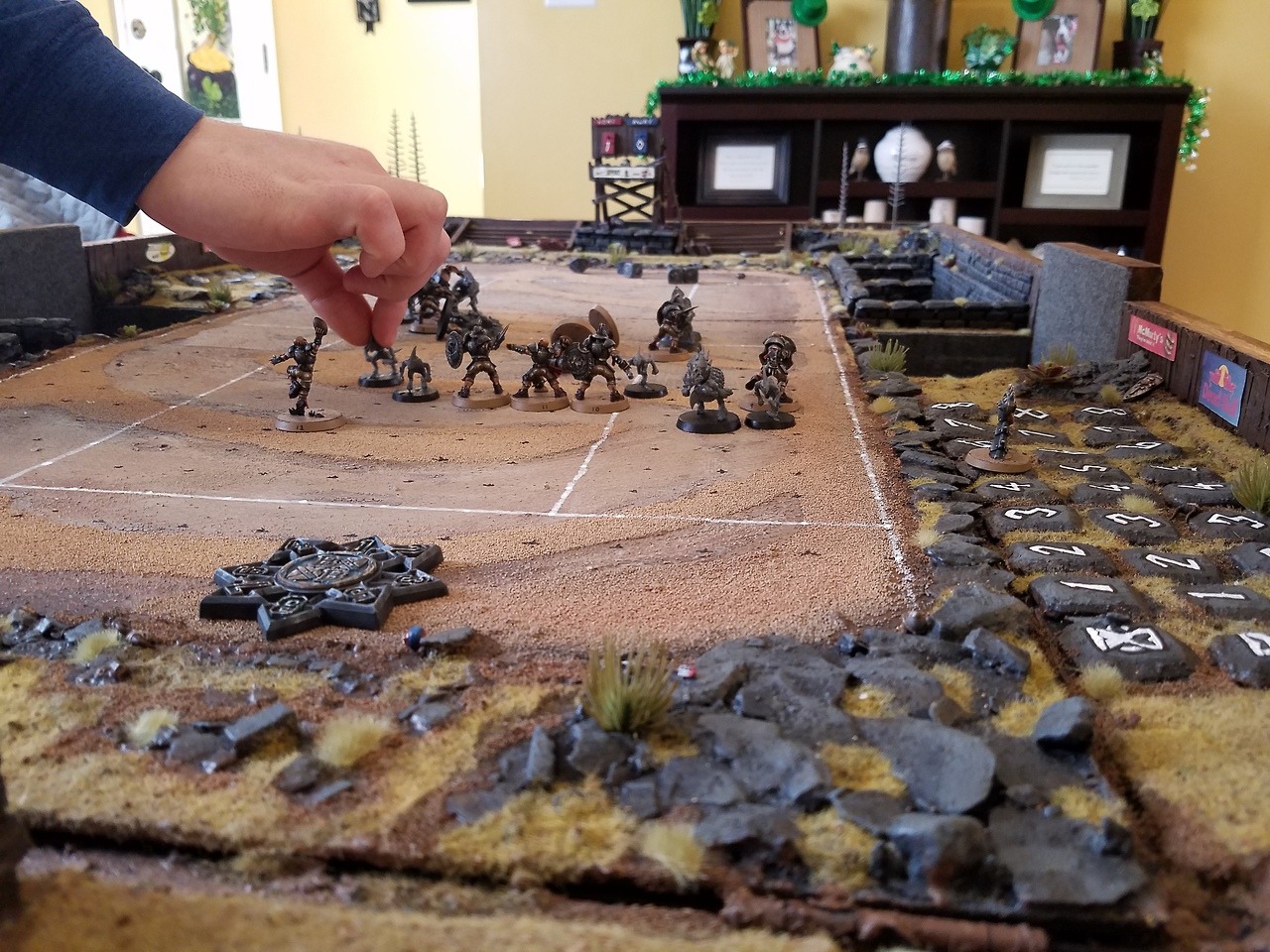warhammer40ksparetime:  Few extra pics of the Blood Bowl pitch.