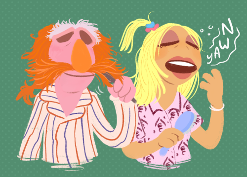 obsessed with the boarding house opening in muppets in space so here’s more of the band in their mor
